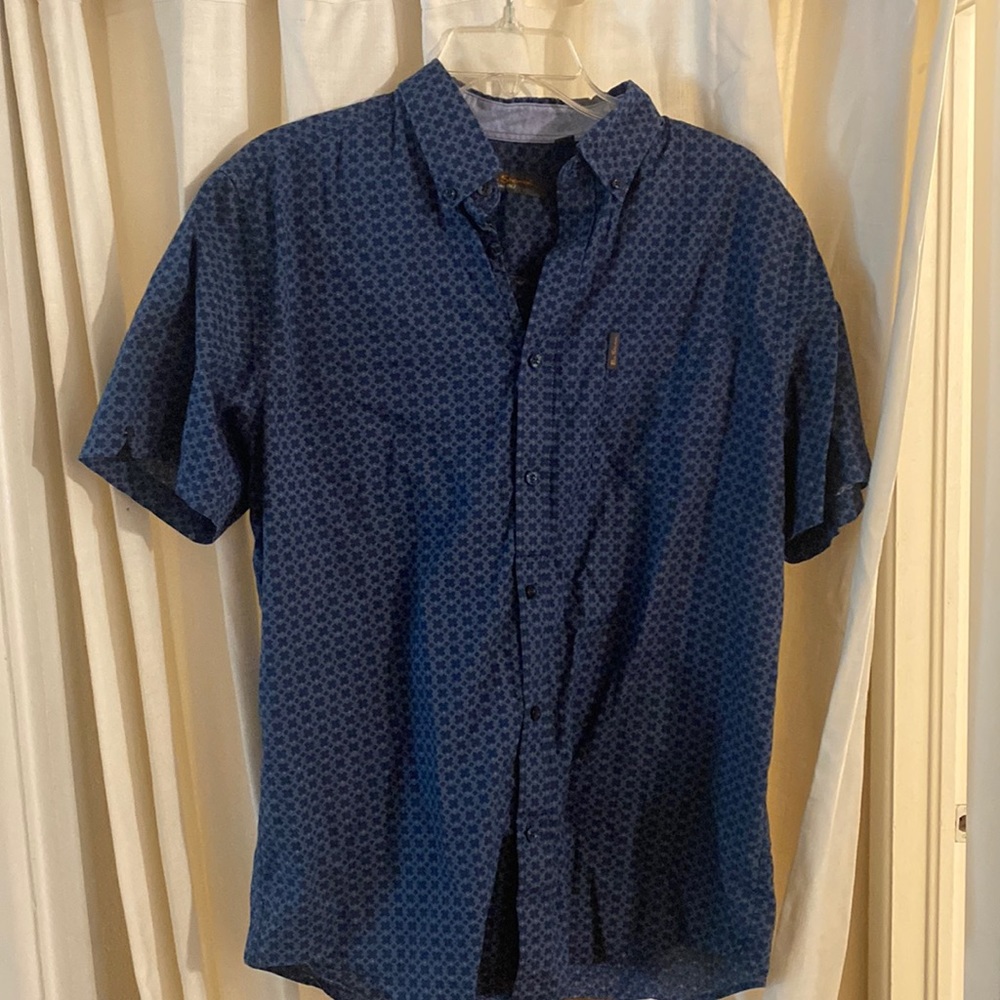 Blue Geometric Ben Sherman button down